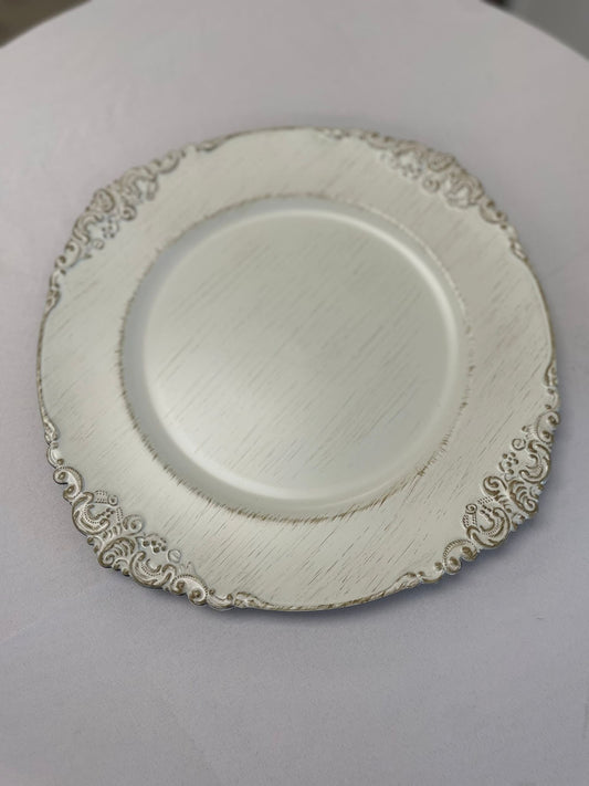 EMBOSSED CHARGER PLATES