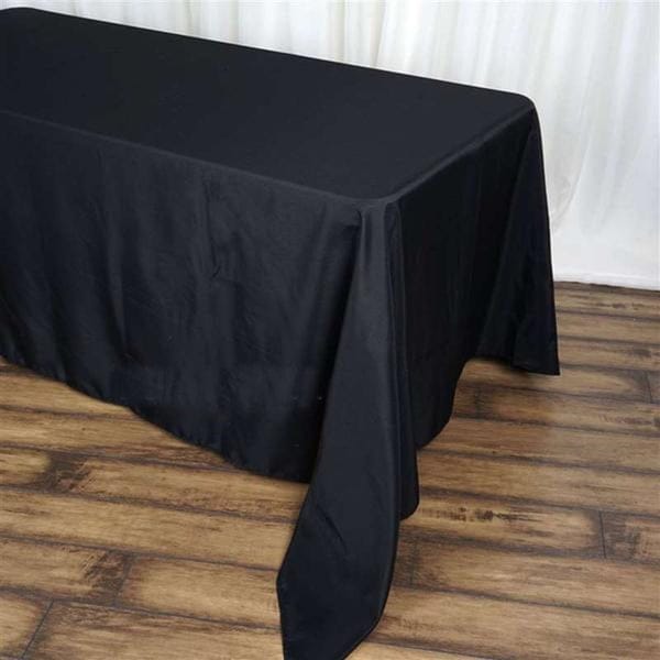 BLACK RECTANGULAR TABLE CLOTHS