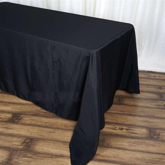 BLACK RECTANGULAR TABLE CLOTHS