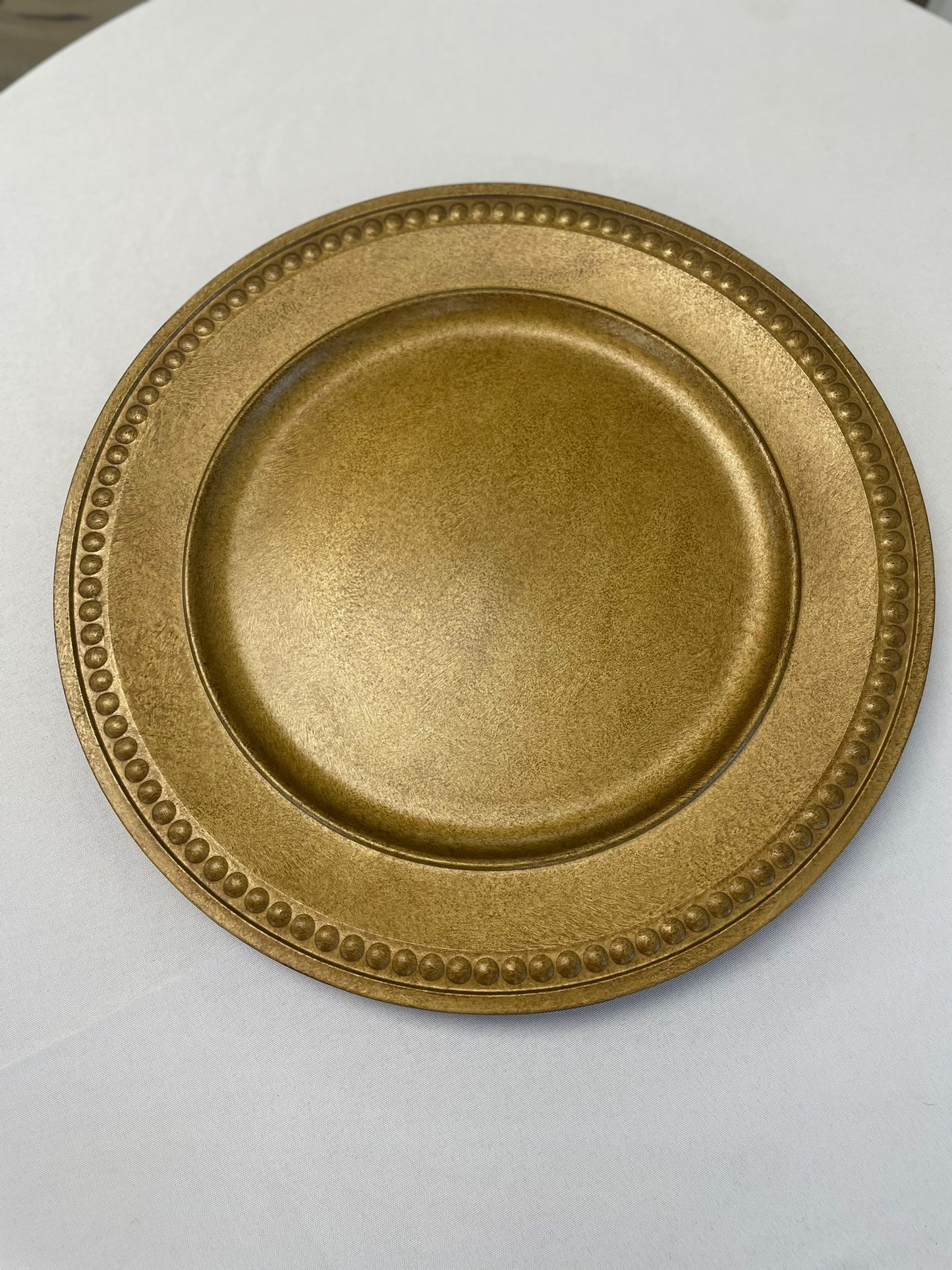BEADED CHARGER PLATES