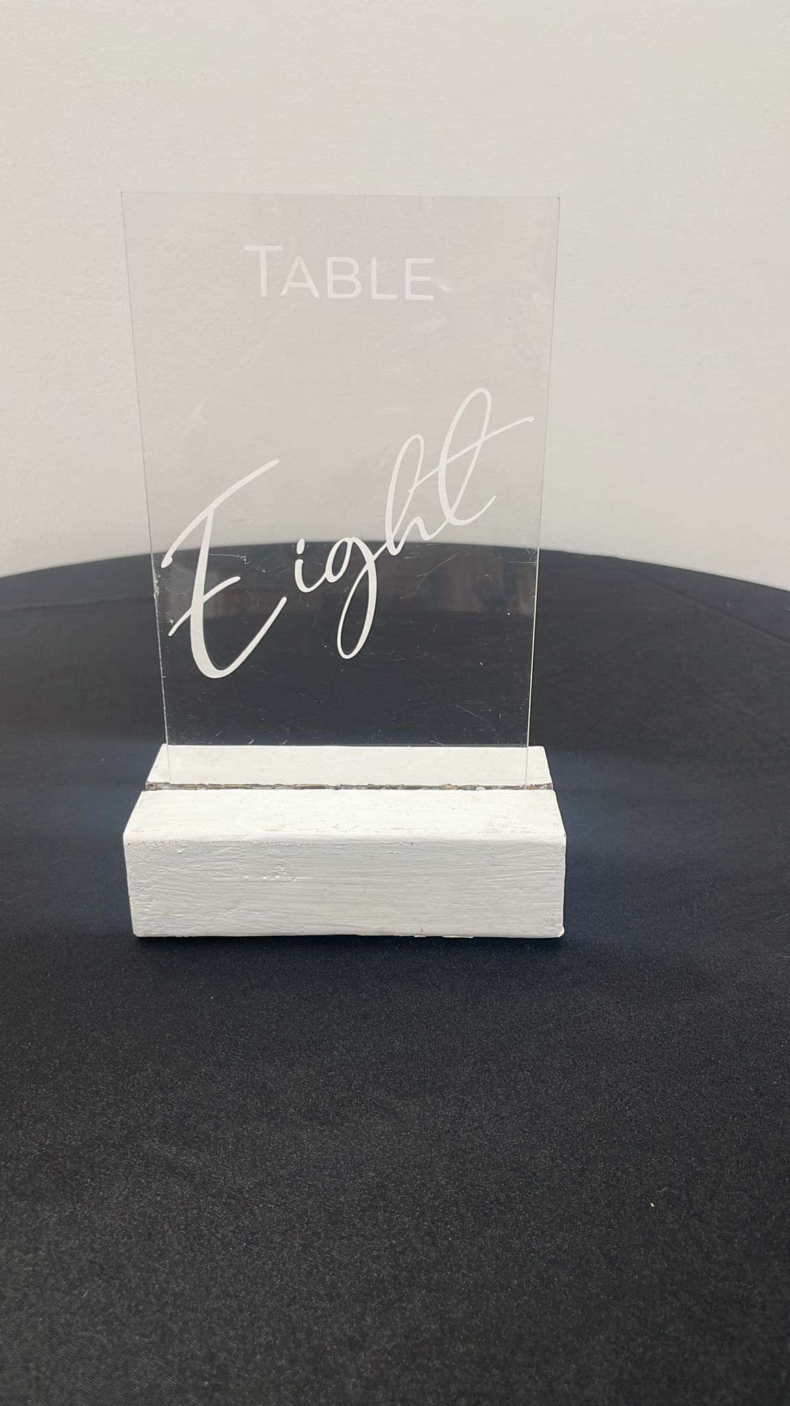 WHITE BASE TABLE NUMBER