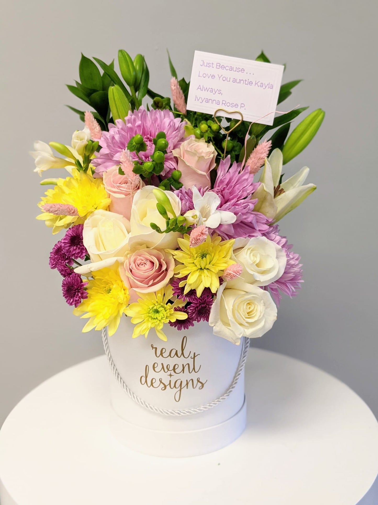FRESH FLORAL BOX ARRANGEMENTS