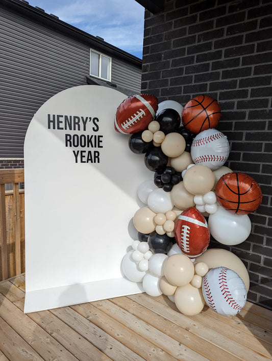 6.5FT ARCH SOLID BACKDROP