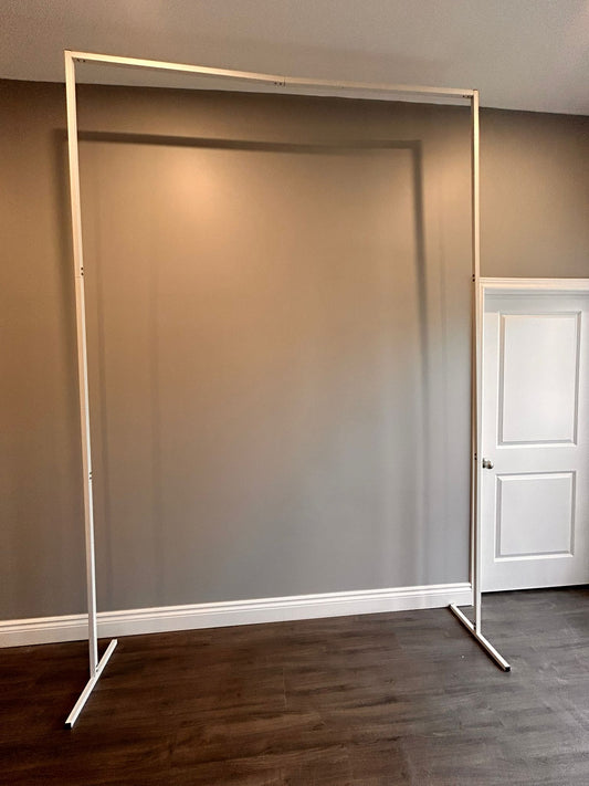 White Rectangular Metal Frame