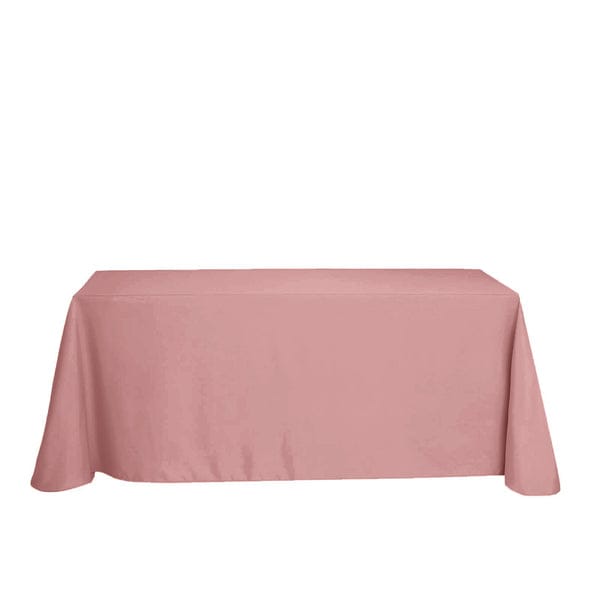 DUSTY ROSE RECTANGULAR POLYESTER TABLE CLOTHS