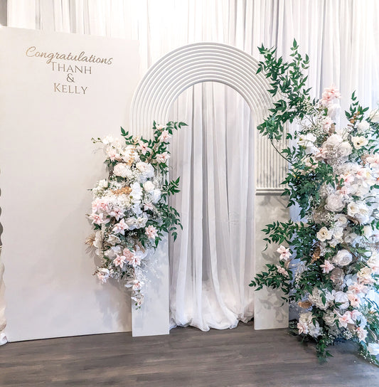 SILK FLORAL ARCH RENTAL