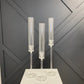 3-Tier Glass Taper Candle Holders