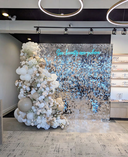 SILVER SHIMMER WALL