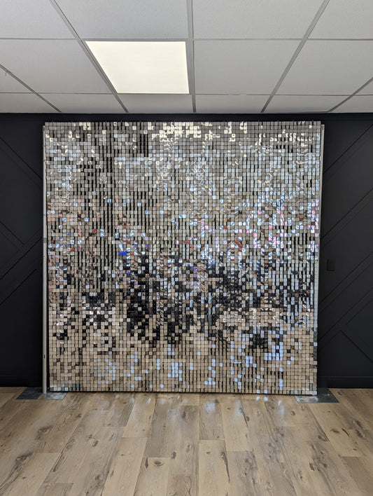 SILVER SHIMMER WALL