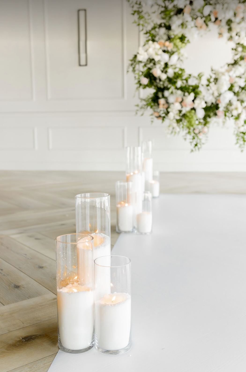 Floor Cylinder Candle Vases