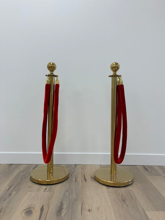 STANCHIONS WITH VELVET ROPE (Sets)